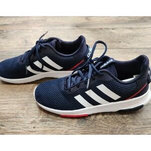 Adidas Racer Cloudfoam TR 2.0 Mens Size 7 Shoes Knit Royal Blue White Neon